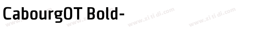 CabourgOT Bold字体转换